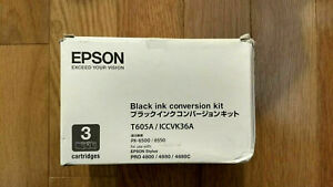 EPSON STYLUS PRO 4800/4880 PX-6500/6550 BLACK INK CONVERSION KIT T605A/ICCVK36A