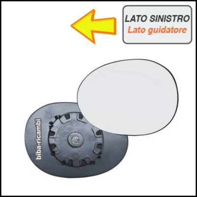 Specchio Piastra Vetro Specchio Vetrino Specchietto Sx Citroen C1 dal 2005> - Immagine 1 di 3