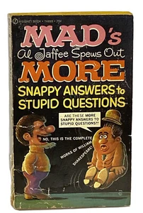 MAD's Al Jaffee Spews Out More Snappy Answers to Stupid Questions Paperback 1st - Picture 1 of 11