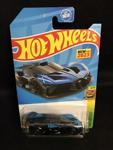 2023 Hot Wheels Bugatti Bolide Black And Blue 6/10 HW Exotics 213/250 - Picture 1 of 4