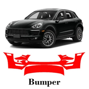 Front bumper PreCut PPF Paint Protection Film For Porsche Macan GTS 2016-2018 - Picture 1 of 7