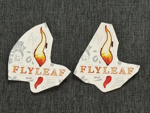 Lot (2) FLYLEAF 1 7/8" x 2 1/4" Band Logo STICKERS Fast! FREE SHIP! Lacey Sturm - Picture 1 of 1