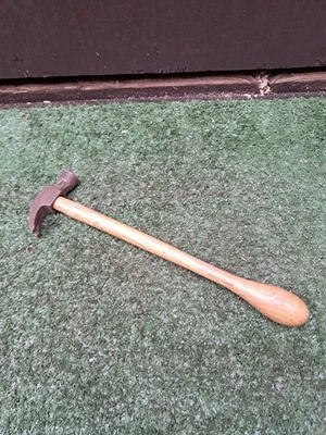 Vintage Tack Hammer Claw Hammer Wooden Handle Old Tool (#403) - Image 1 of 4