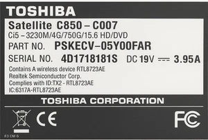 Toshiba Satellite C850-C007 – Reliable Powerhouse with Generous Storage! - Picture 1 of 3