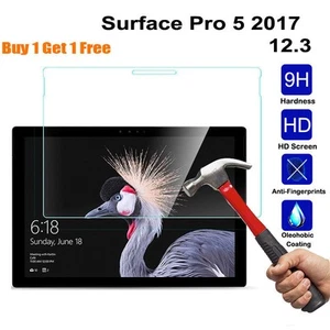 2Pcs Screen Protector Tempered Glass Foil For Microsoft Surface Pro 5 2017 12.3 - Picture 1 of 16