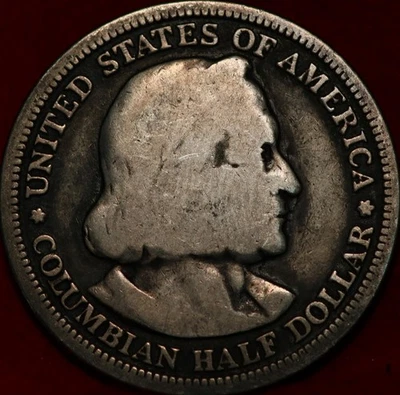 1893 Columbian Expo Silver Commemorative Half Dollar - Image 1 of 2