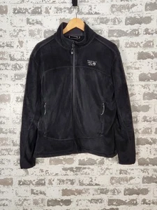 Mountain Hardwear Fleece Full Zip Jacket Womens Large Black - Picture 1 of 20