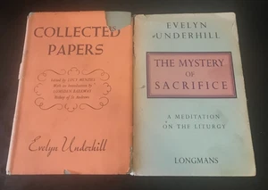 EVELYN UNDERHILL THE MYSTERY OF SACRIFICE & COLLECTED PAPERS 2 HARDCOVER BOOKS - Picture 1 of 9