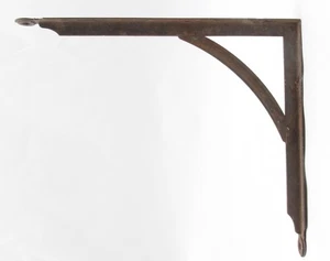 Vintage 12 x 10 pulgadas. Soporte de estante de acero negro - Imagen 1 de 4