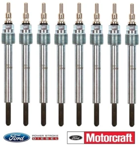 2003-2004 6.0L Powerstroke Glow Plugs Set 8 OEM Motorcraft ZD-31 / 3C3Z-12A342-A - Picture 1 of 21