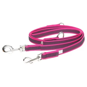 Julius-K9 Dog Leash Super Grip, Double Adjustable, Pink, Various Sizes, NEW - Picture 1 of 2