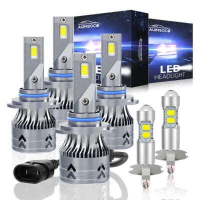 For Dodge Intrepid 2001 -2004 LED Headlight High/Low+Fog Light Bulbs Combo Kit - Image 1 of 4