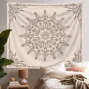 Floral Bohemian Tapestry-Flower Aesthetic Tapestries-Hippie Wall Hanging Boho Ta - Picture 1 of 7