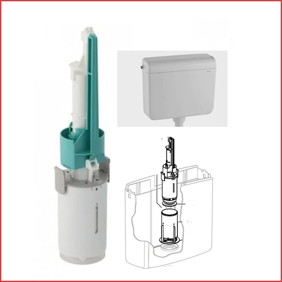 campana geberit ricambio per cassetta di scarico wc esterna AP140 doppio 2 tasti