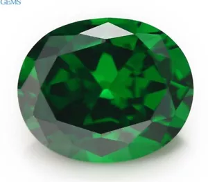 8x10 mm Columbia Natural Mined Green Emerald 3.25 ct Oval Cut VVS Loose Gemstone - Picture 1 of 6