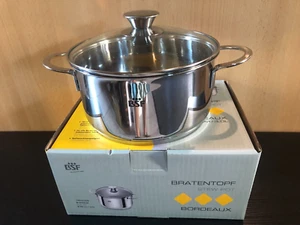 Bratentopf  20cm  3 l  Bordeaux BSF / Zwilling  Edelstahl glänzend Induktion - Picture 1 of 1