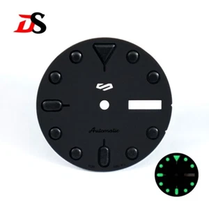 DS SKX 5 Sports NH36 Dial 28.5mm Matte black Black Green Lume Day Date Skx005 - Picture 1 of 3