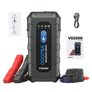 ??TOPDON Portable Car Jump Starter Booster Jumper Box Power Bank Battery Charger - Picture 1 of 13
