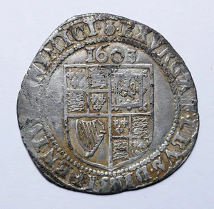 James I (1603-49) Hammered Silver Sixpence, 1603, mm Thistle - Picture 1 of 2