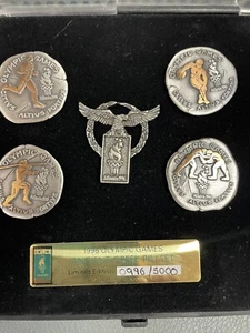 1996 OLYMPIC GAMES ANCIENT GREEK PIN SET / #D 996/5000 - Picture 1 of 3