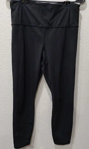 Athleta Black Leggings Women Medium Gym Workout running - Picture 1 of 5
