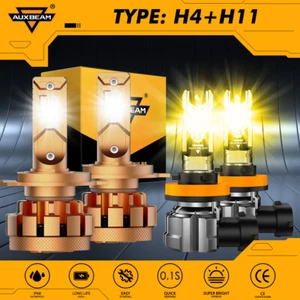 For Honda Ridgeline 2006-14 AUXBEAM Canbus LED Headlight Hi/Low Fog White+Yellow - Picture 1 of 12