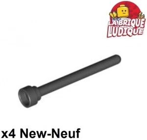 Lego 4x Antenne bout rond Antenna round top 1x4 noir/black 3957 NEUF - Imagen 1 de 1