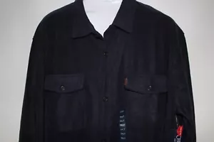 CHAPS RALPH LAUREN POLO BLUE L/S SHACKET FLEECE JACKET SZ: 3XLT 3XT XXXLT NWT - Picture 1 of 2