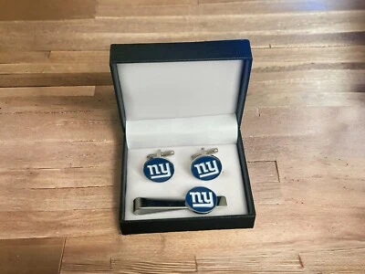 Gemelos, clip de corbata o juego completo de los New York Giants Foto 1 de 4