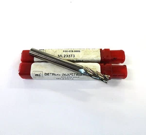 Lot of 2 Detroit Industrial Tool 1/4" SE 4FL End Mill - # ML23373 - New - Imagen 1 de 1
