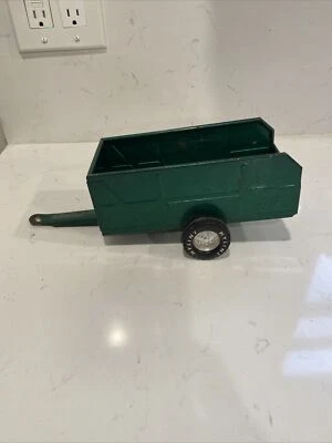 VINTAGE Pressed Steel NYLINT The Steel Works Trailer Metallic Green Trailer Only - Image 1 of 4