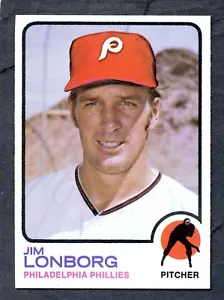 1973 Topps #3 Jim Lonborg - Philadelphia Phillies - Nm/Mt - Picture 1 of 1