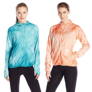 New adidas Runpack Jacket Womens Tie Dye Full Zip Lightweight Running Sports Top - Picture 1 of 16