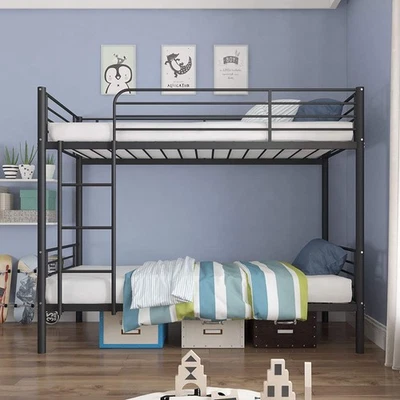 Metal Bunk Bed Heavy Duty Twin Over Twin Size Bed Frame Mattress Foundation US - Image 1 of 4