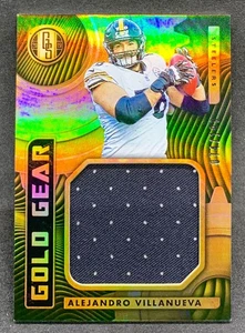 2019 Panini Gold Standard ALEJANDRO VILLANUEVA Gear Jumbo Jersey Patch SP /99 - Picture 1 of 2