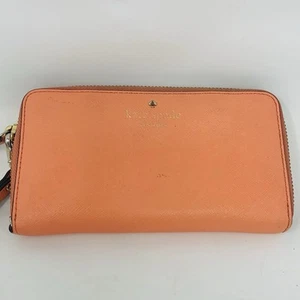 Kate Spade New York Orange/Pfirsich Akkordeon Reißverschluss Medium Geldbörse - Bild 1 von 11