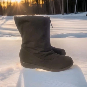 True Warmth Black Winter Snow Boots Women’s Size 8.5M – Canada Soles – Faux Fur - Picture 1 of 13