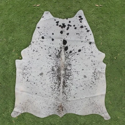 Alfombra de pelo sobre cuero de vaca alfombra de piso de piel de vaca real 66x64" CC1356 Foto 1 de 2