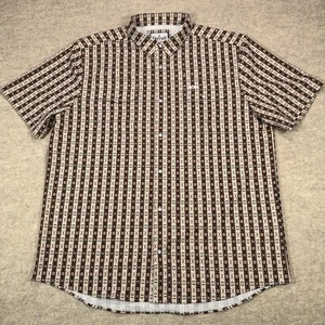 Ferrell Vented Pearl Snap Shirt Mens 2XL Aztec Western Stretch Rodeo Cowboy XXL - Picture 1 of 13