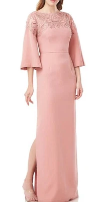 js collections dress Rose Cloud evening Dress - Image 1 of 4