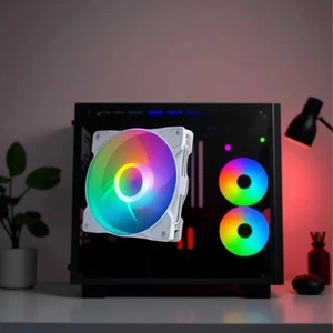 12cm 9 ostrzy wentylatory komputerowe z atmosferą RGB światło wysokie chłodzenie _dy - Zdjęcie 1 z 14