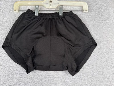 Pantalones Cortos de Ciclismo Para Mujer Pequeños Forro Negro Nylon Mezcla Spandex Forro Acolchado Foto 1 de 4