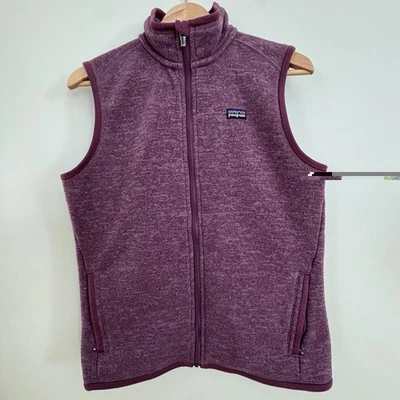 Chaleco Suéter Patagonia Mejor Para Mujer Púrpura Cremallera Completa Talla L - Forrado de Vellón Foto 1 de 4