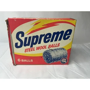 Vintage Supreme Steel Wool Balls (Only 5) Collectible Quality Purex USA 70s Prop - Picture 1 of 3