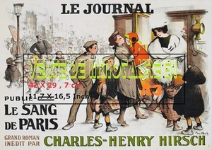 F Poulbot - Le Journal - Le Sang de Paris - A3 laminated - Picture 1 of 24