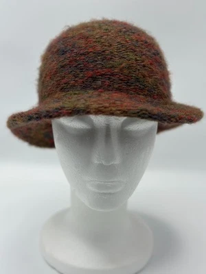 Sombrero de lana tejido vintage Wyndcliff para damas talla única OSFM multicolor hecho en Italia Foto 1 de 4