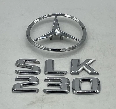1998 -2004 MERCEDES-BENZ SLK230 REAR TRUNK LID EMBLEM LOGO BADGE NAMEPLATE - Image 1 of 4