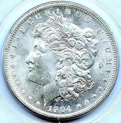 1904-O Morgan Dollar, PCGS MS63 First Generation Holder & CAC Approved - Image 1 of 3