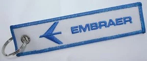 Embraer Aircraft Logo Keychain for Pilots, Owners, Crew - Picture 1 of 1