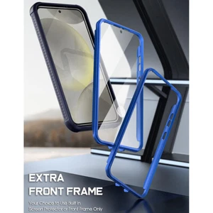 For Samsung Galaxy S24 Case [Work with Fingerprint ID] Shockproof Cover Blue - Picture 1 of 6